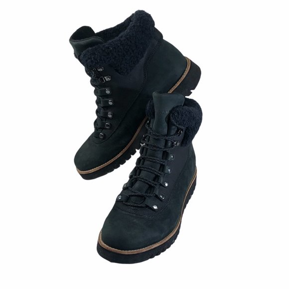 Cole Haan GrandExplorer Black Leather Hiker Boot 8 - Picture 4 of 9